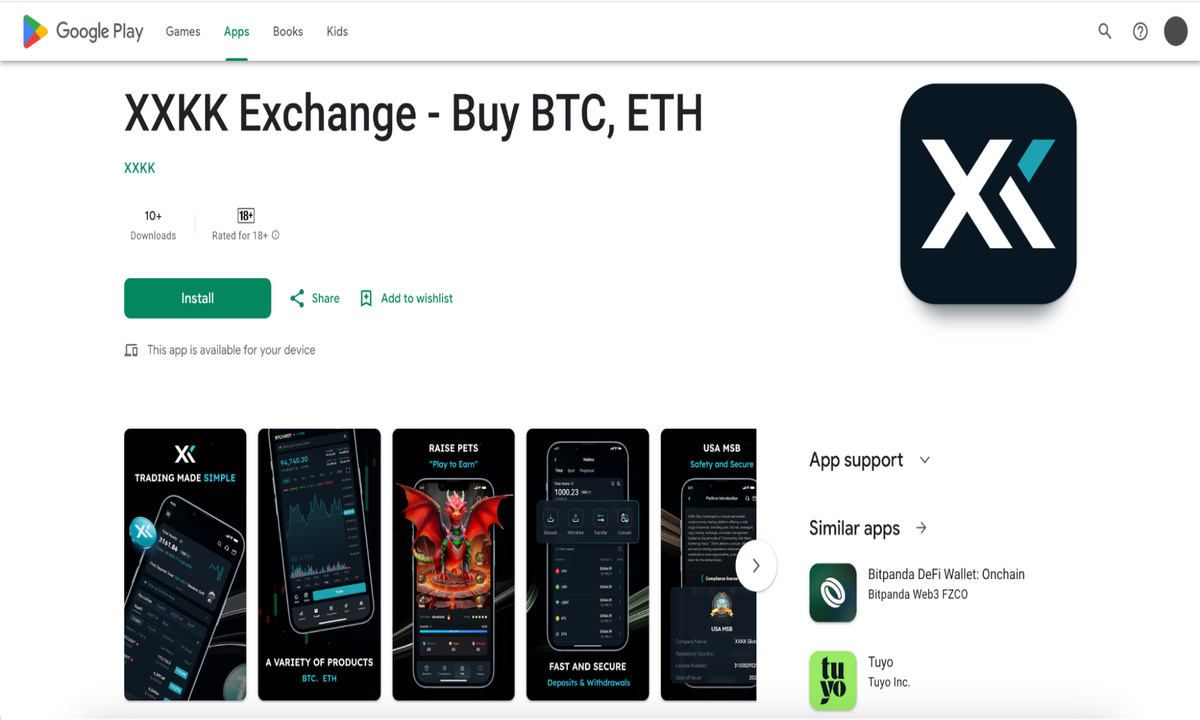 XXKK Exchange Launches App on Google Play, Bringing a Better