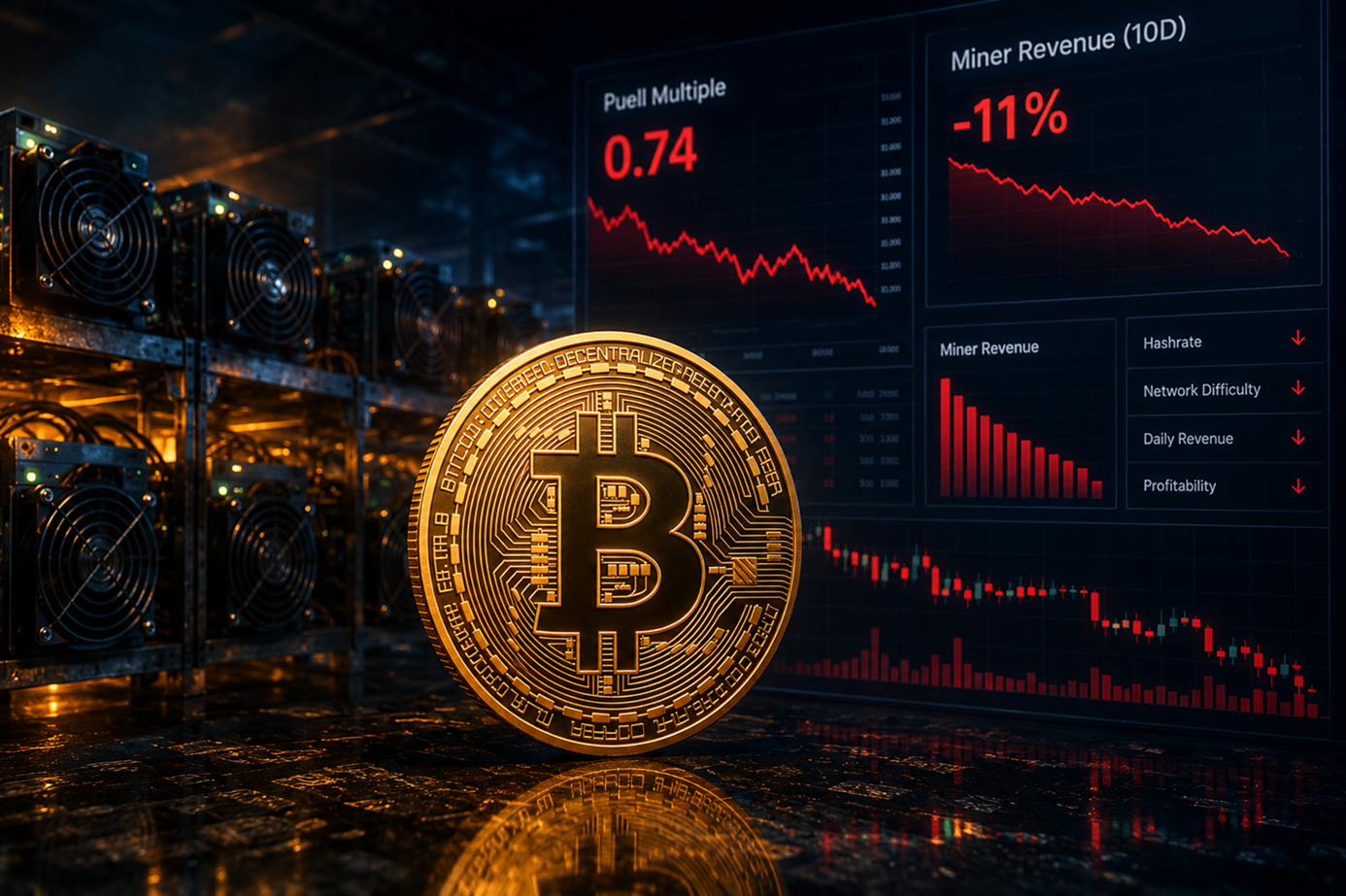 Bitcoin Puell Multiple Falls To 0